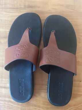 LOEWE Brown Leather Sandals